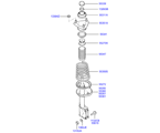 hyundai 5455311 Амортизатор и пружина задней подвески