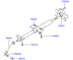 hyundai 5656311 Рулевая колонка и вал