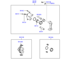 hyundai 5858111 Тормозной механизм переднего колеса