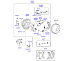 hyundai 5858311 тормозной механизм заднего колеса