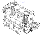hyundai 2020211 Короткоходный двигатель в сборе