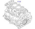 hyundai 20202B21 Короткоходный двигатель в сборе