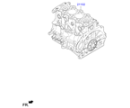 hyundai 20202B11 SHORT ENGINE ASSY
