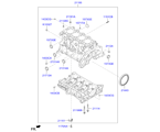 hyundai 20211B11 CYLINDER BLOCK