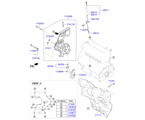 hyundai 20215B11 BELT COVER & OIL PAN (01/02)