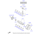 hyundai 20231B11 CRANKSHAFT & PISTON