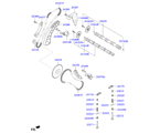 hyundai 20240B11 CAMSHAFT & VALVE