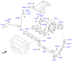 hyundai 28285B11 EXHAUST MANIFOLD