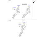 hyundai 3232711 ACCELERATOR PEDAL