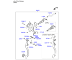 hyundai 3232813 BRAKE & CLUTCH PEDAL (03/03)