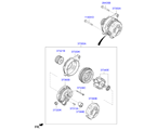 hyundai 39373B11 ALTERNATOR (01/02)