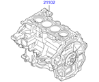 hyundai 20202A11 Короткоходный двигатель в сборе