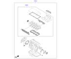 hyundai 20203A11 набор прокладок двигателя