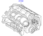 hyundai 20202C11 Короткоходный двигатель в сборе