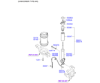 hyundai 5455312 Амортизатор и пружина задней подвески (02/02)