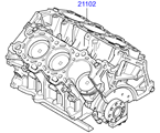 hyundai 20202A11 Короткоходный двигатель в сборе