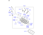 hyundai 20221A11 ГОЛОВКА БЛОКА ЦИЛИНДРОВ (01/02)