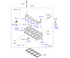 hyundai 20221B11 ГОЛОВКА БЛОКА ЦИЛИНДРОВ