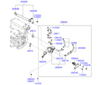 hyundai 25255A11 Шланг и трубопровод  охлаждающей жидкости