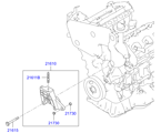 hyundai 20216B12 Подвеска двигателя и коробки передач (02/02)