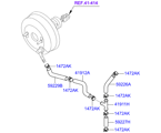 hyundai 4141812 Шланг и трубопровод гидропривода сцепления (02/02)
