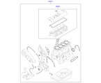 hyundai 20203A11 набор прокладок двигателя