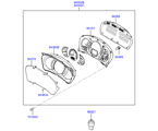 hyundai 9194011 панель приборов в сборе