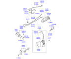 hyundai 8181411 замок задней двери