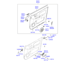 hyundai 8182311 отделка передней двери