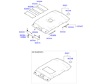 hyundai 8485311 Протисолн.козырьки и передняя облицовка