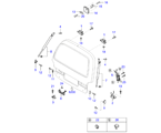 kia 623011 механизм двери багажника