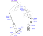 kia 5455311 Амортизатор и пружина задней подвески (01/02)