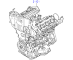 kia 20201A21 Подрамник двигателя в сборе