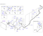kia 9797611 AIRCON SYSTEM-COOLER LINE, FRT (01/05)