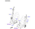 kia 8888811 ремень безопасности передних сидений (01/02)