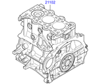 kia 20202B11 Короткоходный двигатель в сборе