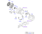 kia 41410A21 CLUTCH & RELEASE FORK