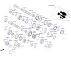 kia 43432A21 TRANSAXLE GEAR-MANUAL (01/02)