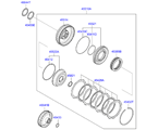 kia 4345411 TRANSAXLE CLUTCH-AUTO (01/02)