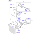 kia 9797612 AIRCON SYSTEM-COOLER LINE, FRT (02/06)