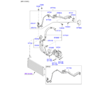 kia 9797612 AIRCON SYSTEM-COOLER LINE, FRT (02/04)