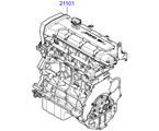 kia 20201A11 Подрамник двигателя в сборе