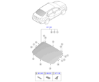 kia 8687111 стекло заднее и молдинг
