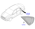 kia 8687811 Стекло боковины