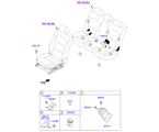 kia 8888511 HARDWARE-SEAT