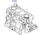 kia 2020211 Короткоходный двигатель в сборе
