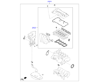 kia 20203B11 набор прокладок двигателя