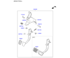 kia 3232811 педаль тормоза и сцепления (01/02)