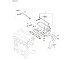 kia 130012 коллектор выпускной двигателя (02/02)