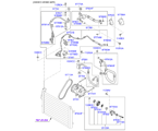 kia 9797613 AIRCON SYSTEM-COOLER LINE, FRT (03/05)